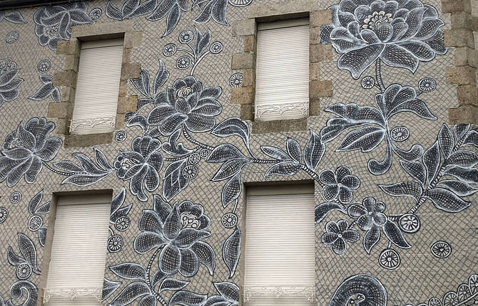 A Delicate Mural in Brittany