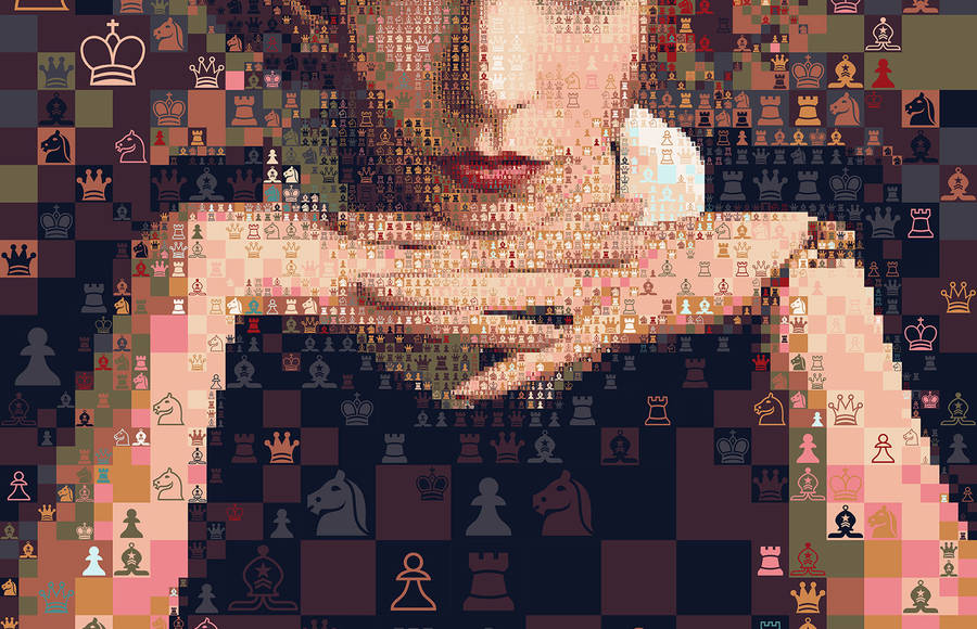 Beautiful and Colorful Queen’s Gambit Mosaics