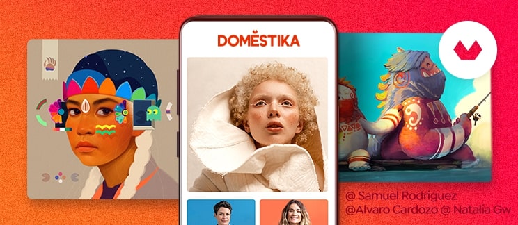 Domestika_ Banner Best of the Week section