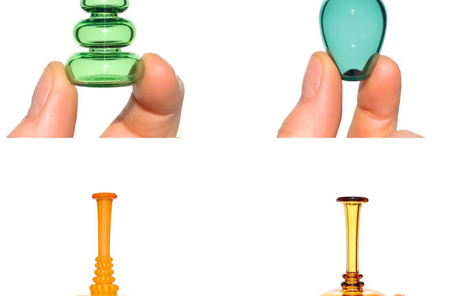 Hand-Blown Miniature Glass Vessels