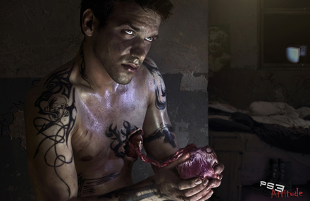 Bloody ad for Playstation 3 Attitude