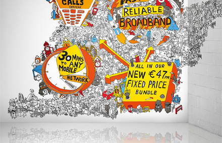 Illustrations for Eircom advertising campaigh