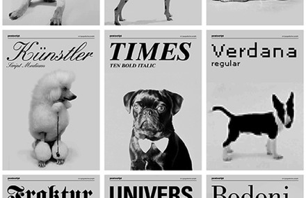 Dogs as Typeface