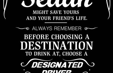 Don’t let the drink drive you.