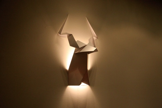 origami-lampshade-deer-sconce
