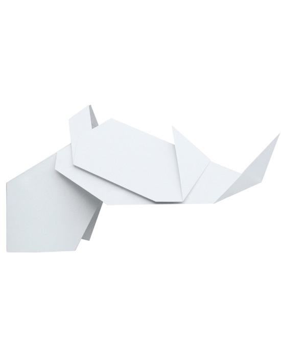 origami-lampshade-rhino-white-sconce