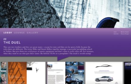 Corporate publishing showcase for the iPad
