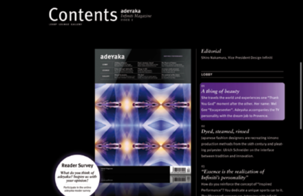 Corporate publishing showcase for the iPad