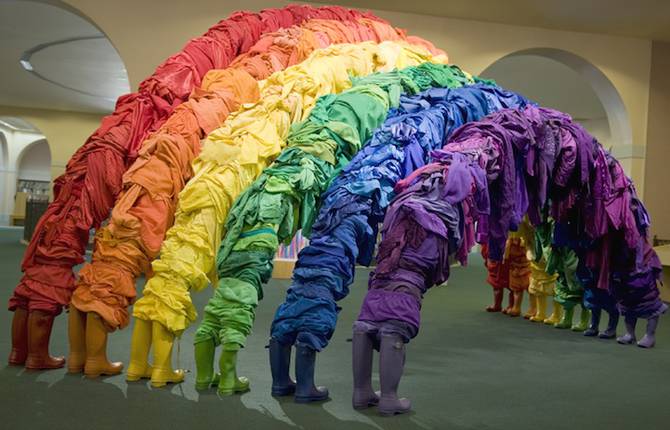 Recycling Clothing Art