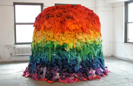 Recycling Clothing Art