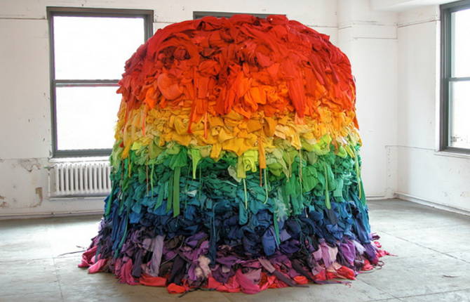 Recycling Clothing Art