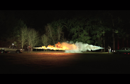 Flamethrower vs Fire extinguisher