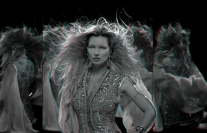 Kate Moss in 3D Shoot