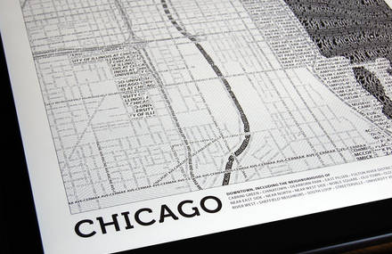 Typographic Map Posters