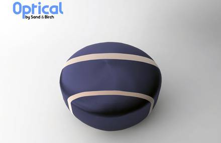 Sand & Birch&rsquo;s Optical Pouf