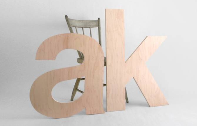 Large Wooden Ampersand