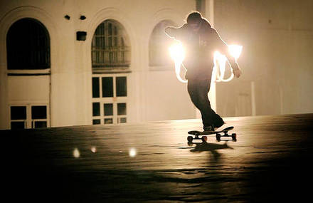 Winter Night Longboard