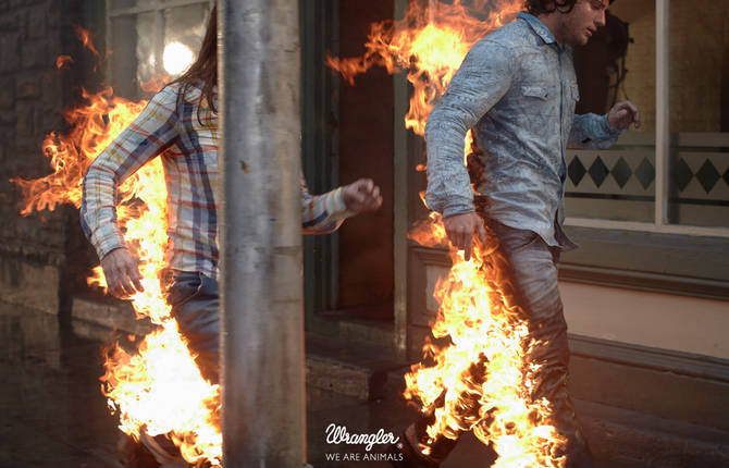 Wrangler Stunt Campaign