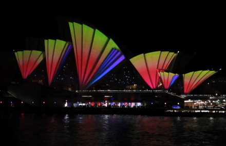 Timelapse of Vivid Sydney