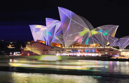 Timelapse of Vivid Sydney