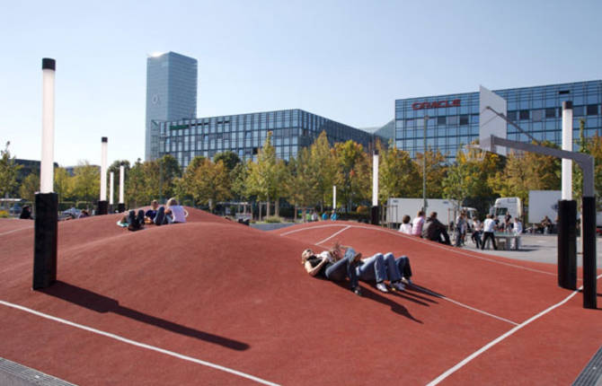 3D Styled Basketball Court