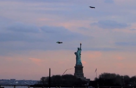 Flying People in New York City