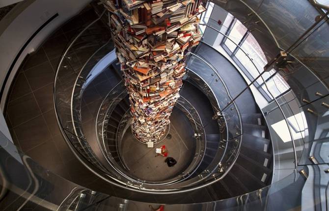 Skyscraping Tower of Books