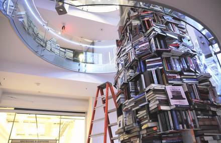 Skyscraping Tower of Books