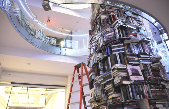 Skyscraping Tower of Books