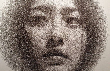 Wire Mesh Portraits