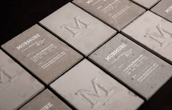 Concrete Business Cards