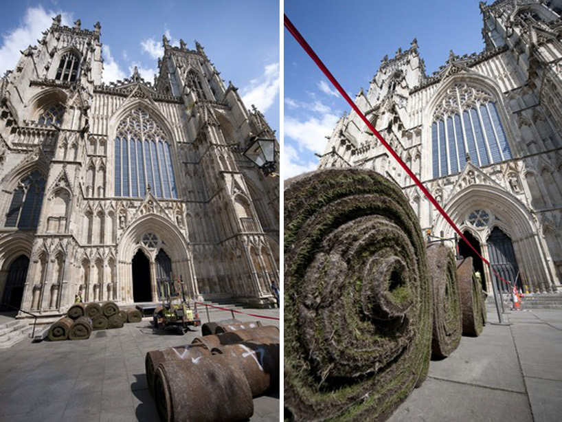 Cathedral Interior Covered in Grass1