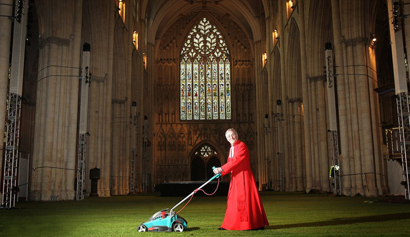 Cathedral Interior Covered in Grass4