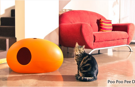 Poo Poo Pee Do, la cat box design design