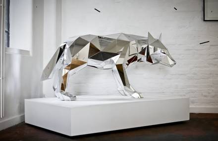 Animal Sculptures Mirror