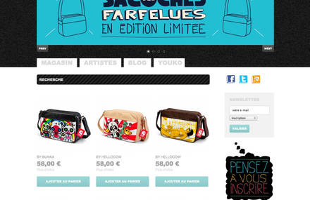 Youko / Des sacoches farfelues en édition très très limitée (50 ex) !
