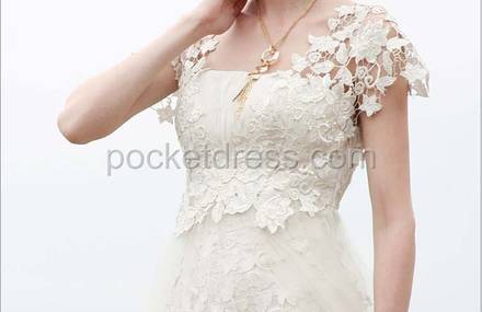 White Tulle Evening Dress