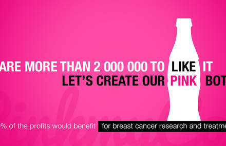 Pink My Cola : Imaginez la future bouteille rose de Cola !