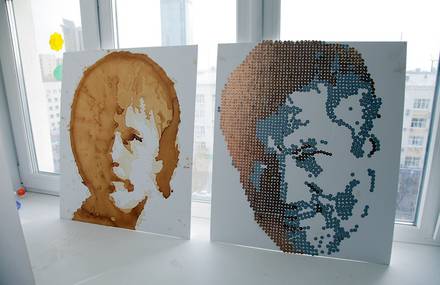 Office anthropology, exhibition of series of works by StreetArt (Russia)