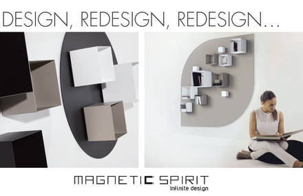 A new movable design concept with magnetic fixations wich offers you the greatest fredom of all : that you design and redesign whenever you want.