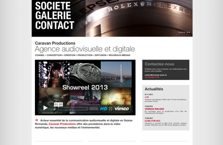 Caravan Productions – Nouveau site internet