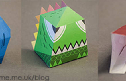 Papercraft Monsters by Jens&Anna