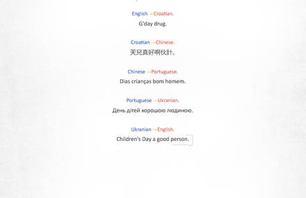 Lost in Google Tanslation