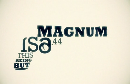 Kinetic Typography – Clint Eastward, Dirty Harry