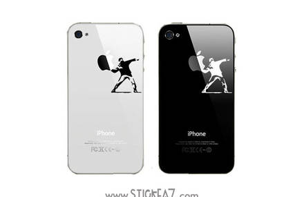 Banksy street-art stickers pour Macbook, iPad, iPhone and iPod Touch