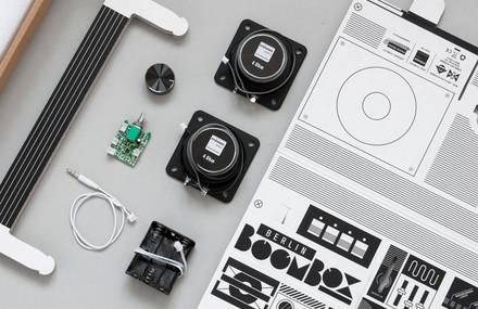 Enjoy music on the Berlin Boombox – a cardboard soundsystem for the iPhone