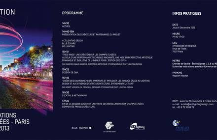 Illuminations of the Champs-Elysées in Paris 2012-2013