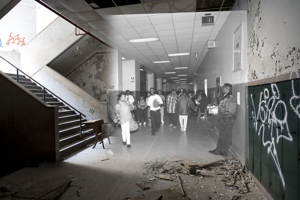 Second floor hallway.