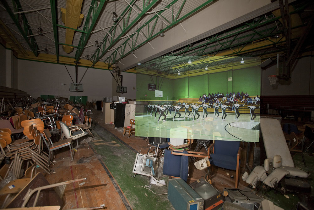 The gymnasium in the new wing.