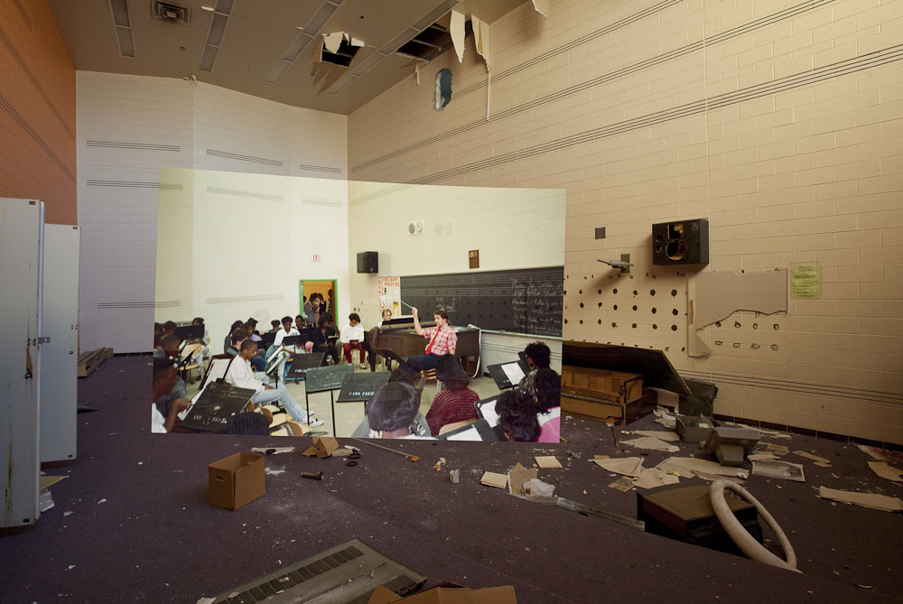 Music room in the new wing.